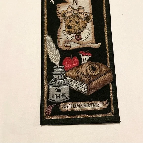 Vintage The Lesson Classroom Bedroom Tapestry Wall Hanging Banner Boyds Bears - Picture 5 of 16